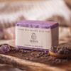 Third Eye Chakra Soap, wrapped on board with lavender and crystals | Shine Body & Bath