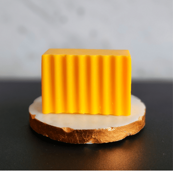 Sacral Chakra Soap unwrapped feature image | Shine Body & Bath