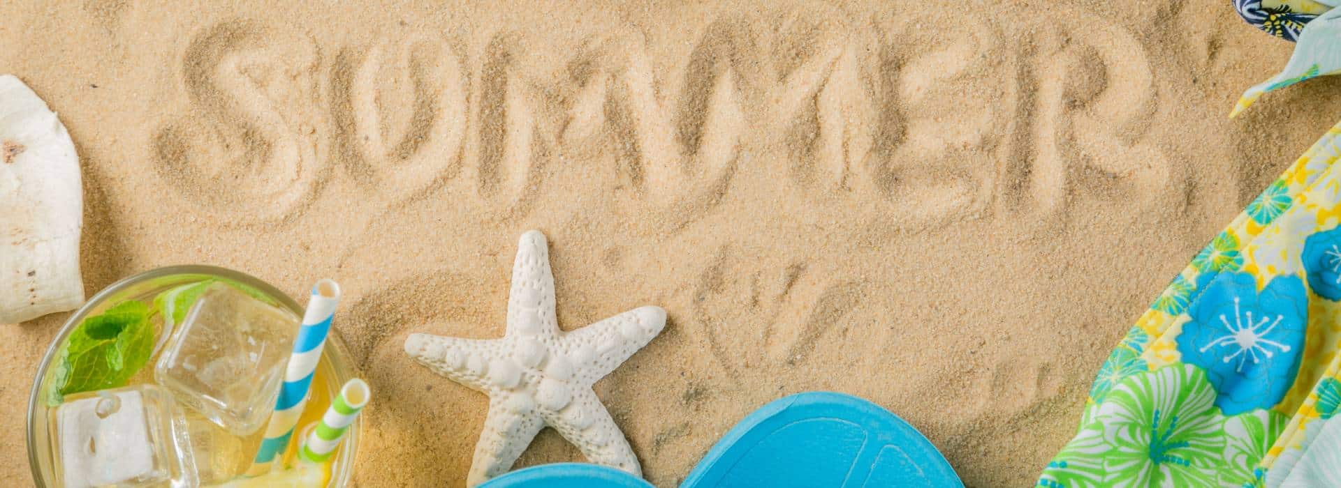 Summer written in the sand | Activate your Solar Plexus Chakra Fire! | Shine Body & Bath Chakra Soap | Blog