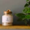 Solar Plexus Chakra Ritual Bath Salts for Power & Energy | Glass jar of bath salts on shelf | Shine Body & Bath