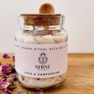 Heart Chakra Ritual Bath Salts - Jar feature image | Shine Body & Bath