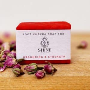 Root Chakra Soap wrapped feature image | Shine Body & Bath