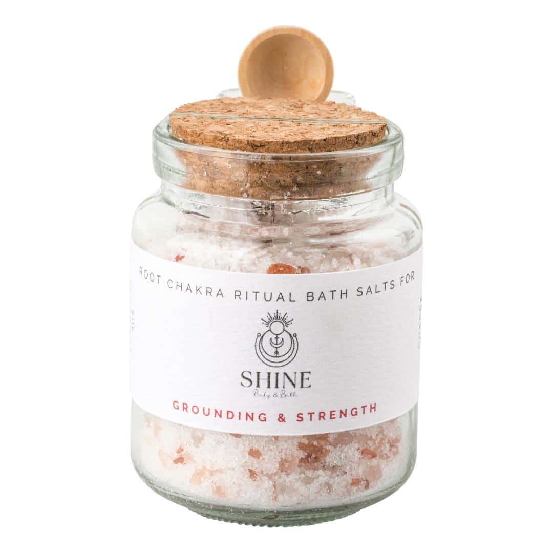 Root Chakra Ritual Bath Salts - Jar feature image | Shine Body & Bath
