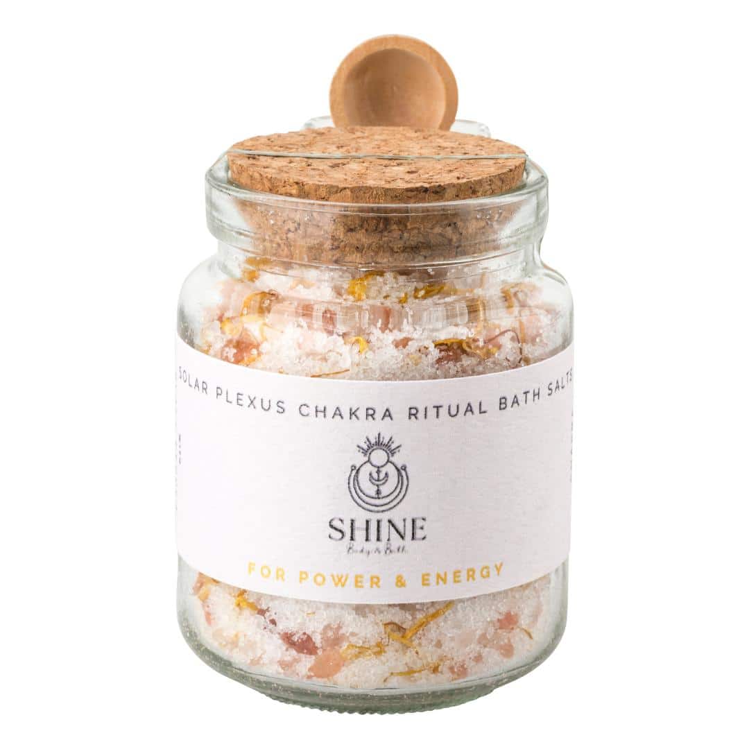 Solar Plexus Chakra Ritual Bath Salts - Jar feature image | Shine Body & Bath