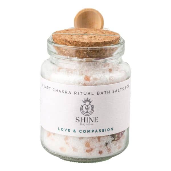 Heart Chakra Ritual Bath Salts - Jar feature image | Shine Body & Bath