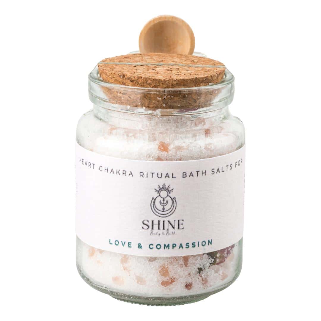 Heart Chakra Ritual Bath Salts - Jar feature image | Shine Body & Bath