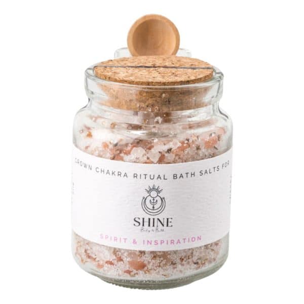 Crown Chakra Ritual Bath Salts - Jar feature image | Shine Body & Bath