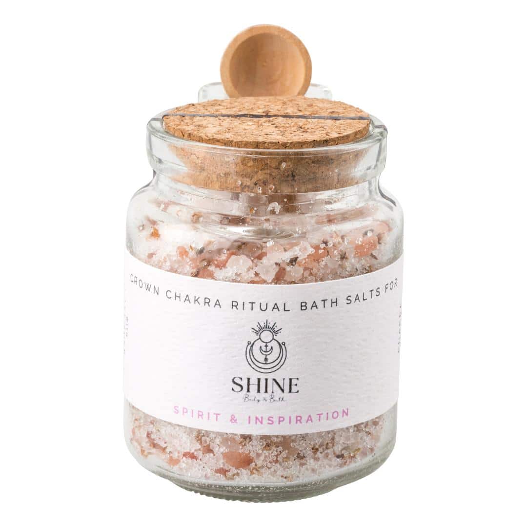 Crown Chakra Ritual Bath Salts - Jar feature image | Shine Body & Bath