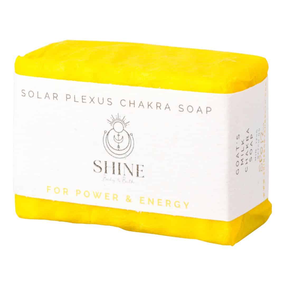 Solar Plexus Chakra Soap wrapped feature image | Shine Body & Bath