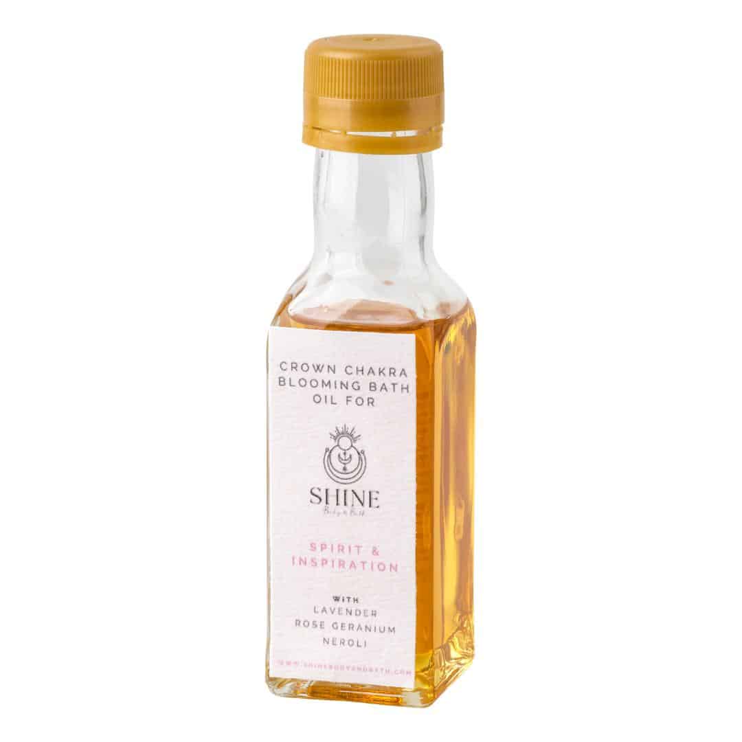 Crown Chakra Blooming Bath Oil feature image | Shine Body & Bath