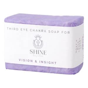 Third Eye Chakra Soap wrapped feature image | Shine Body & Bath
